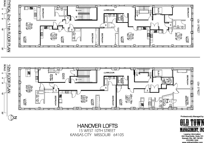 Plano de planta - Hanover Lofts