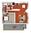 1 Bed 1 Bath