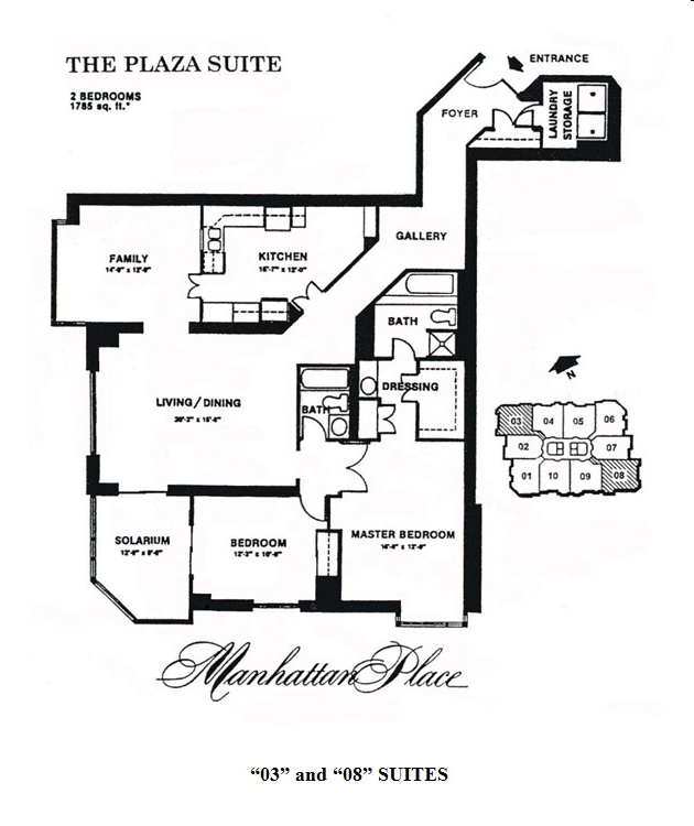 2BR/2BA - Manhattan Place