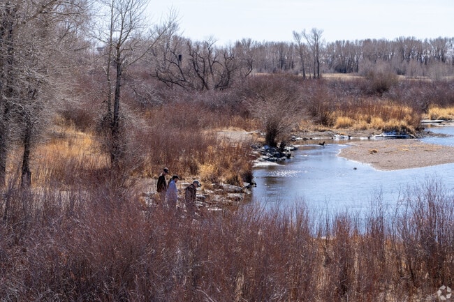 Laramie residents enjoy an easy walk from downtown to the scenic Laramie River.
