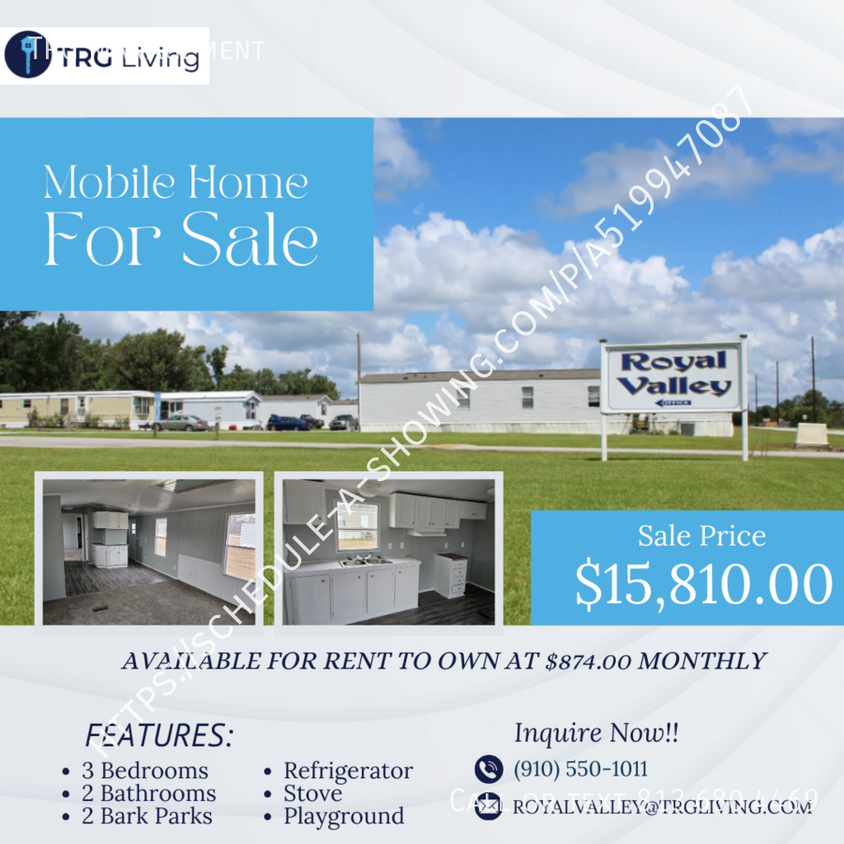 Primary Photo - 2 Beds and 2 Baths Mobile Home For Sale or...