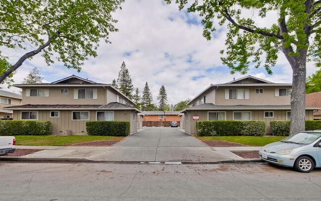 View from front. (2) 4 Plex Buildings. (2) Separate Lots. (1) Shared Driveway - 1237-1241 Coronado Dr