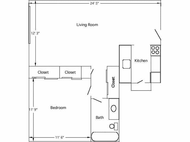 1BR/1BA - Grand Colony Apartments