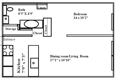 1BR/1BA - Woodsboro Apartments At the Radisson