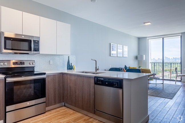 A2 model (1 bedroom, 1 bath) - Blume Coral Gables Apartments