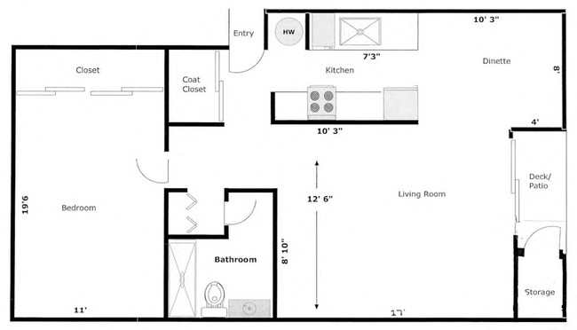 1BR/1BA - Holly Hill Manor