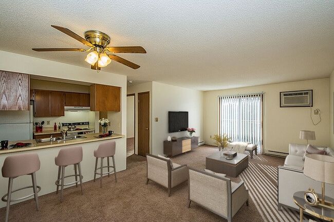 Living room - Woodside Park Apartments