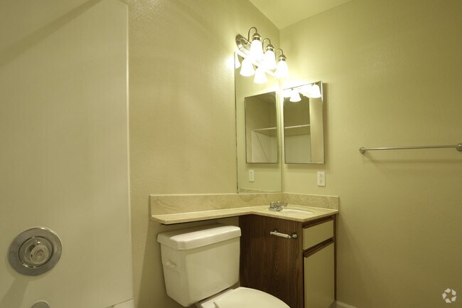 Baño principal de 3x2 - Pinecrest Apartments