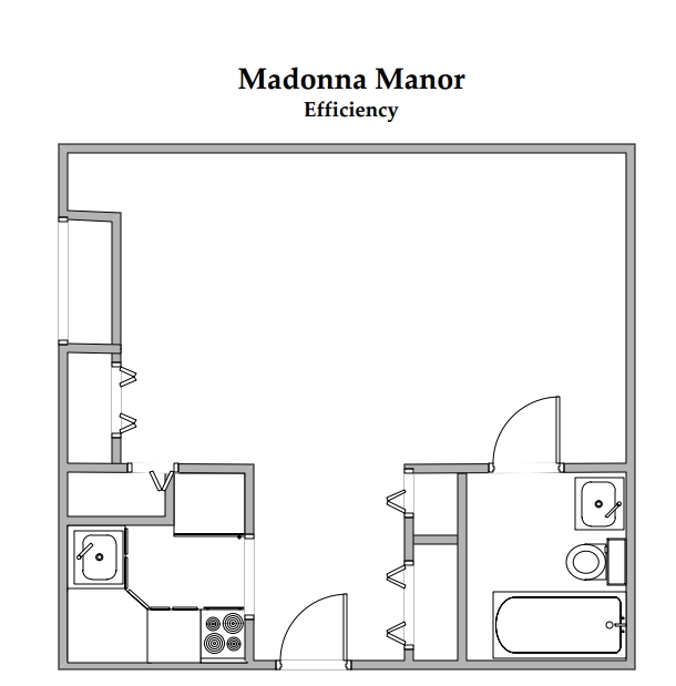 Efficiency - Madonna Manor Apartments