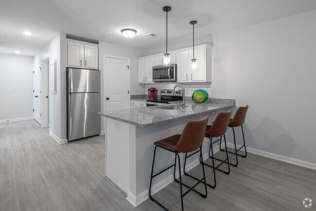 2BR, 2BA - Cocina de 1067SF - Klerner Lane Apartments