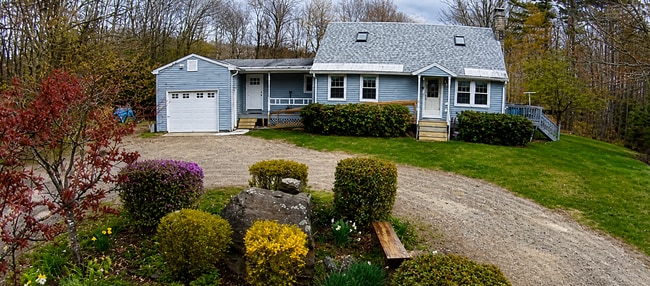 Studio apt. on left,, owner-occupied house on right - 217 Bigelow Hill Rd