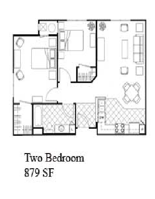 2BR/1BA - The Commons at Highland Village