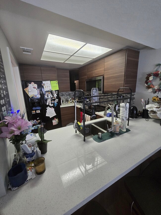 Kitchen area and bar - 613 Millich Dr