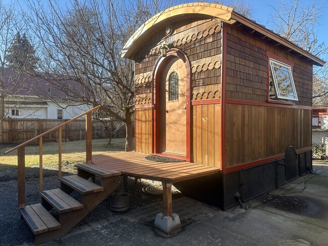 The Lucky Penny, originally built as a tiny house on wheels, is now officially a backyard cottage. - 833 Valencia St