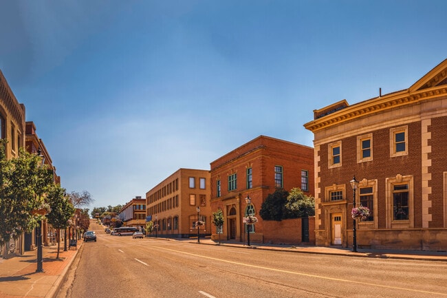 A historic street in Medicine Hat, Alberta.