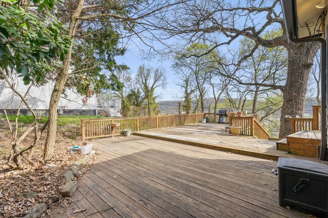 This huge deck overlooks the Allegheny River valley, and is a wonderful spot to enjoy grilling - 309 Highland Ter