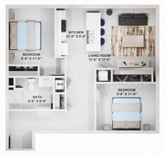 B1.4 (2x1) - Flashcube Apartments