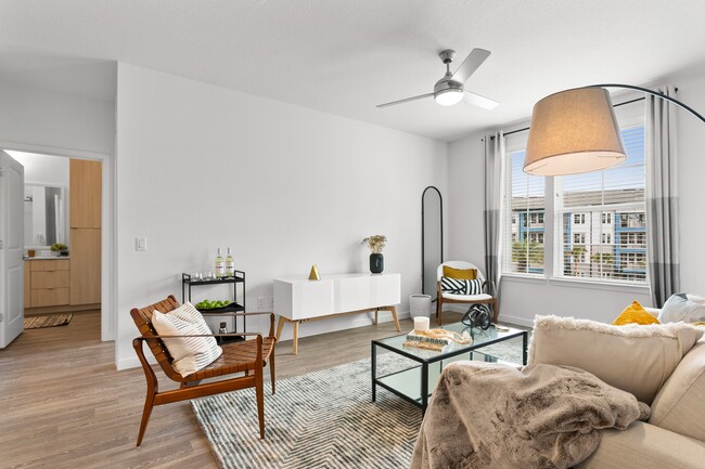 Living Room View with Large Window - Gateway at Pinellas Apartments