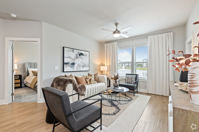 2BR, 2BA - 1,265SF - Living Room - The Beacon at 331 Apartments