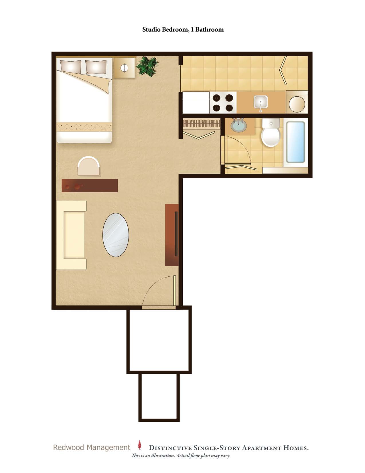Chestnut Acres Apartments – Studio - Call for Availability