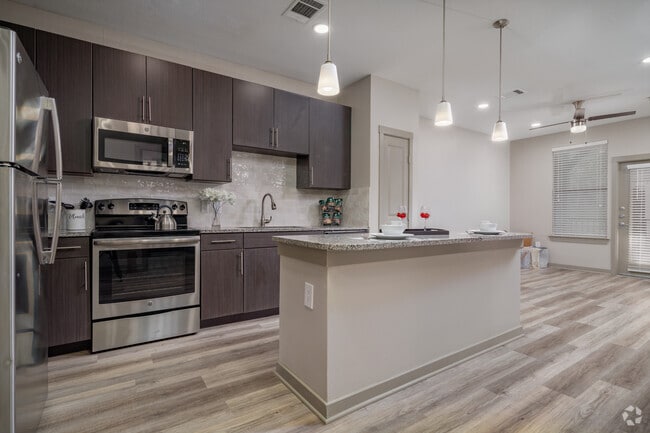 1HAB, 1BA - 687 ft² Cocina - Avita Alamo Heights