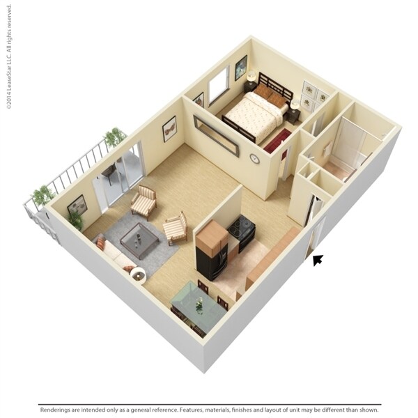 Westbrook Village – 1 Bed 1 Bath Style A