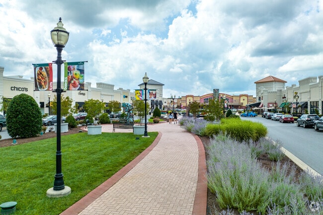 Hang out in the courtyard of Waugh Chapel Towne Center in Odenton.