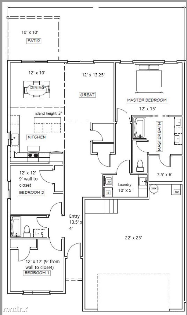 Building Photo - 3 br, 2 bath Duplex - 1222 North Coach Drive