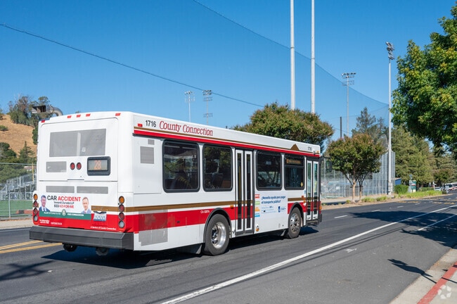 Martinez's public transportation helps residents travel throughout the town.