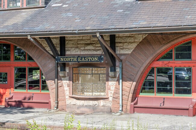 The train station in the North Easton neighborhood was designed by H. H. Richardson in 1881.