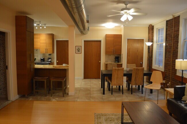 Kitchen and dining room have tiled floors - 844 Grand Ave
