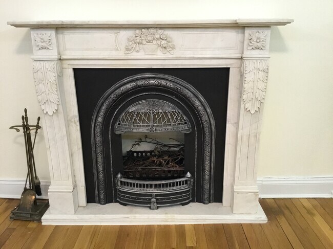 Carvled Marble Fireplace - Deco. - 440 W 22nd St