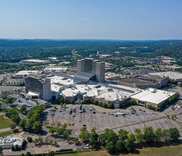 An aerial view of Hoover/Vestavia Hills