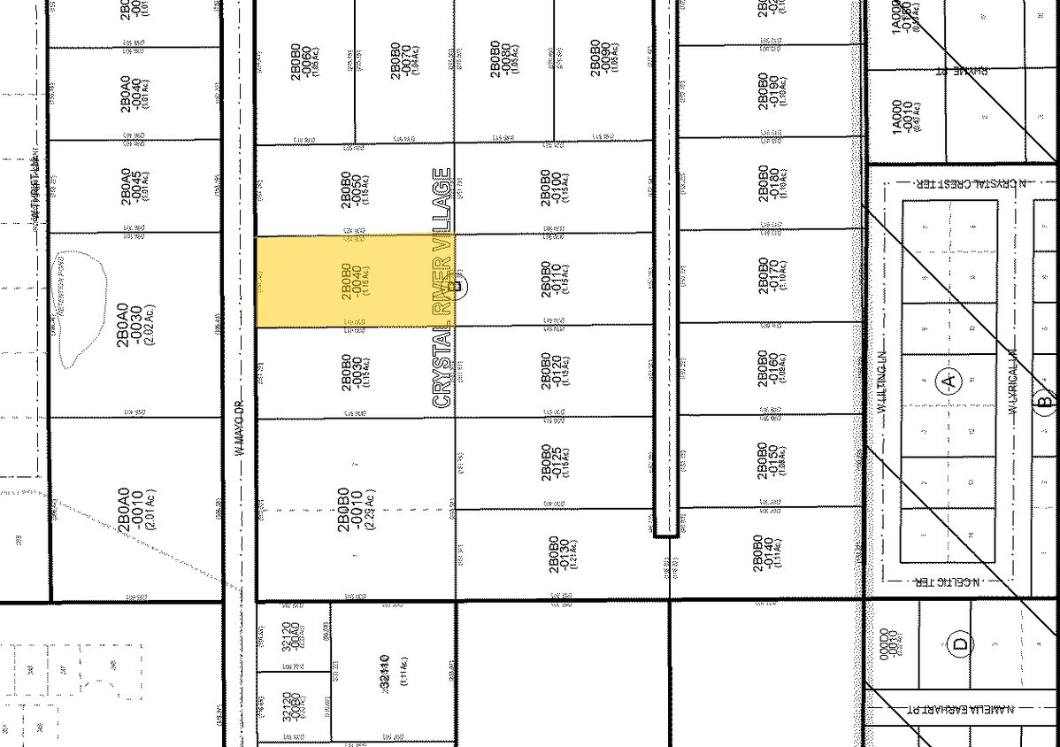 Mapa de la parcela - Lost Lake Apartments