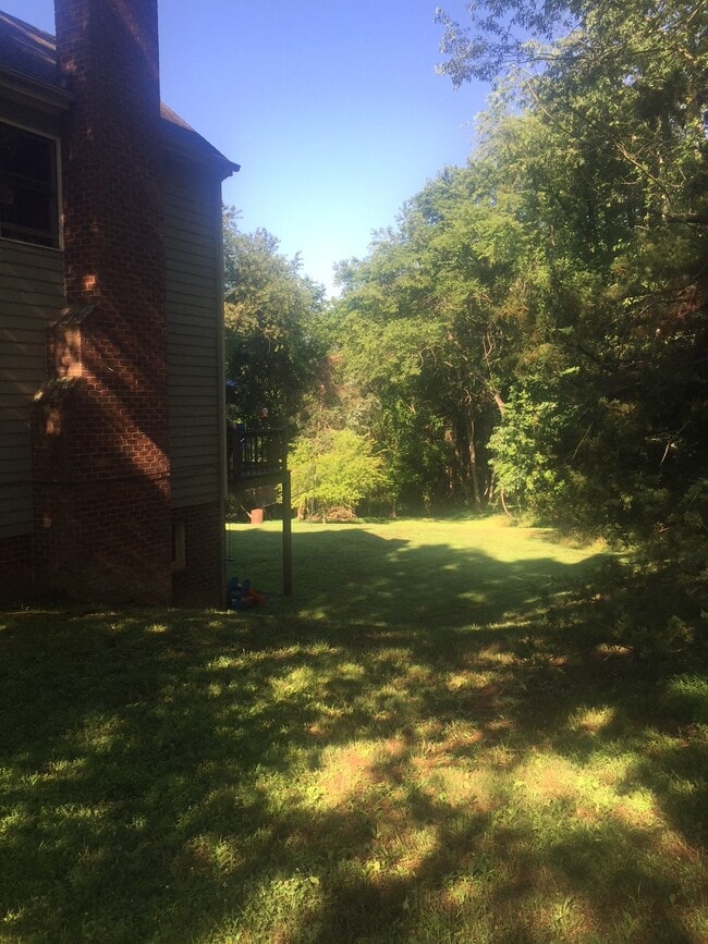 lush side yard - 2424 Holkham Dr