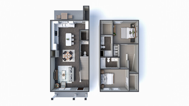 Bradley Floor Plan - Village at Old Fort