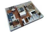 Two Bedroom/Two Bathroom-Simply Modern
