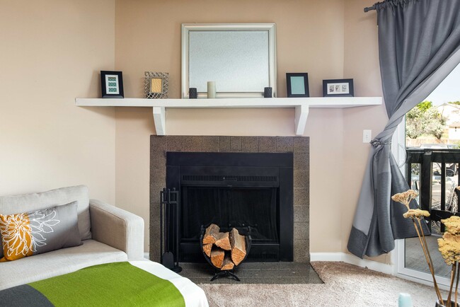 Cozy-up to your own wood-burning fireplace - Oak Ridge Apartments