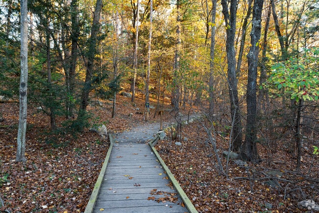 The Charles W. Ward Boardwalk is a popular hiking spot for Sherborne Park Green Area residents.