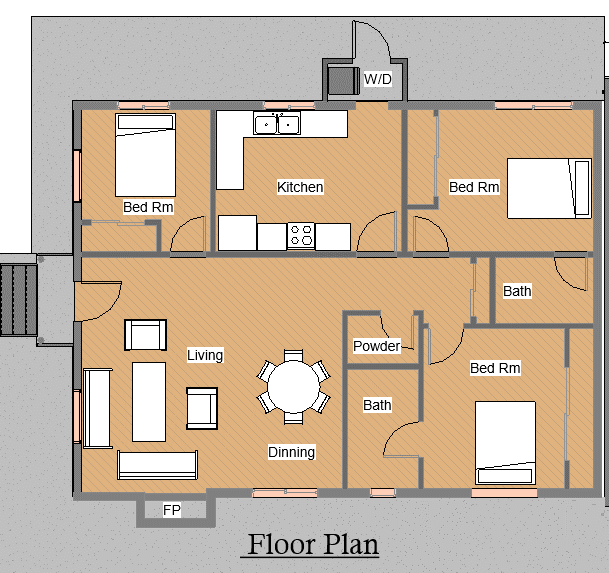 Floor Plan - 1766 N Sierra Bonita Ave