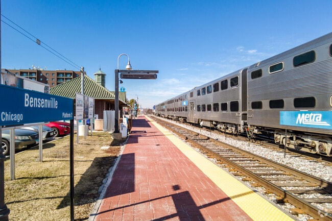 Bensenville Metra train station.