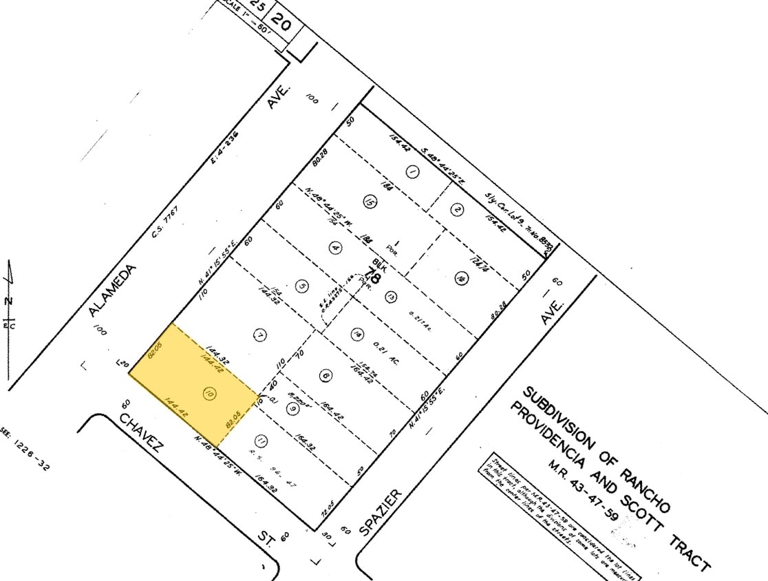 Plat Map - 380 W Alameda Ave