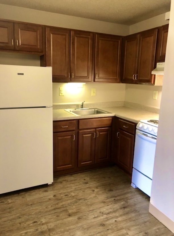 Updated cabinets and countertops - Silvertree Seniors