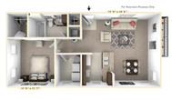 The Diplomat 1 BR 1 BA