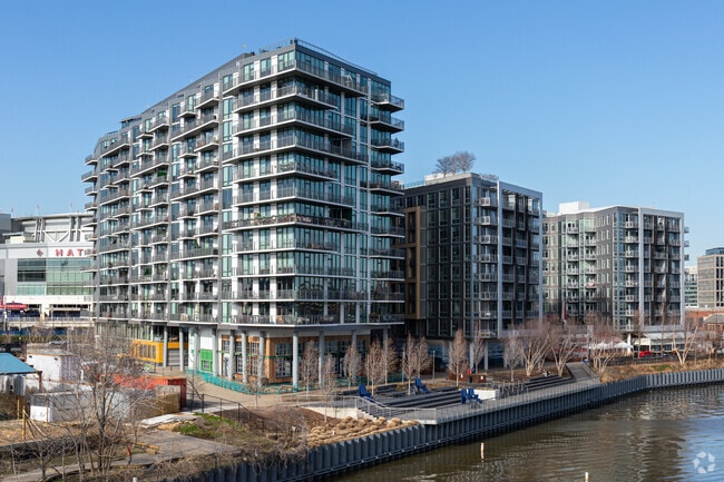 Dock 79 in Navy Yard is a waterfront high-rise condominium building.