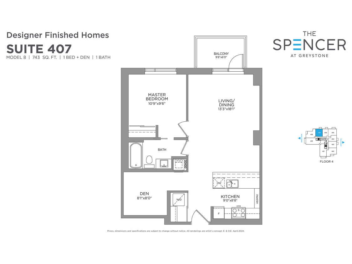 Primary Photo - Suite 407 - The Spencer At Greystone