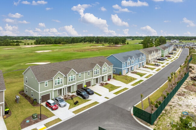 Aerial view. - Moorland Reserve Townhomes