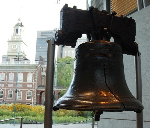 The iconic Liberty Bell was cast in 1752