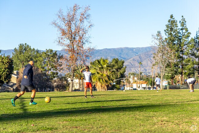 Enjoy the sports fields at Brookside Park.