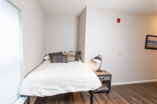 Staged Bedroom - 120 Flats